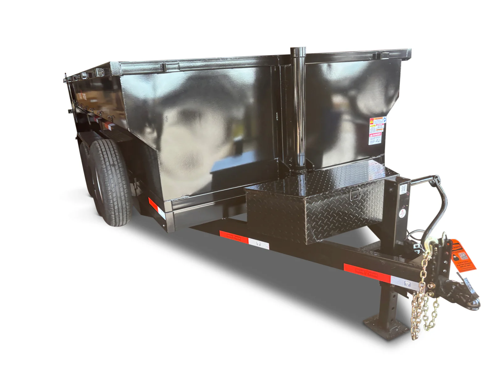 7'x14'x3' - 16K GVWR - Bumper Pull Telescopic Dump Trailer - Image 4