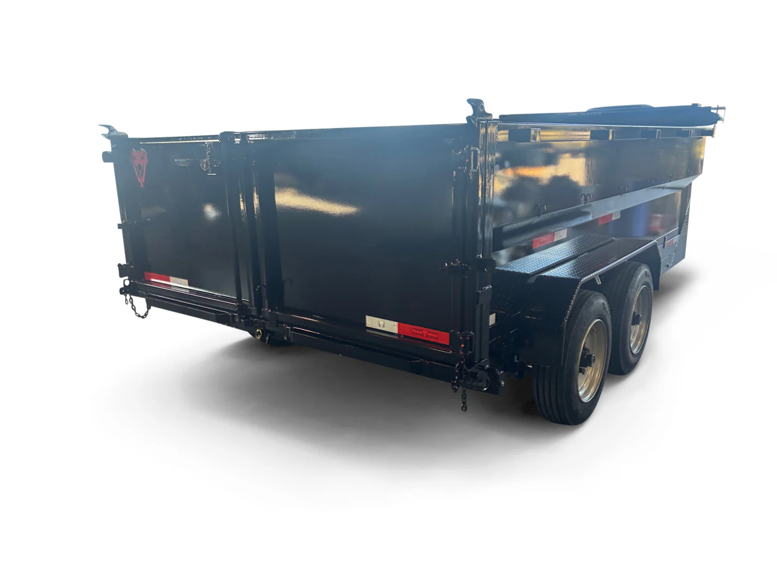 7'x16'x2' - 16K GVWR - Bumper Pull Telescopic Dump Trailer - 6' Equipment Ramps - Image 4