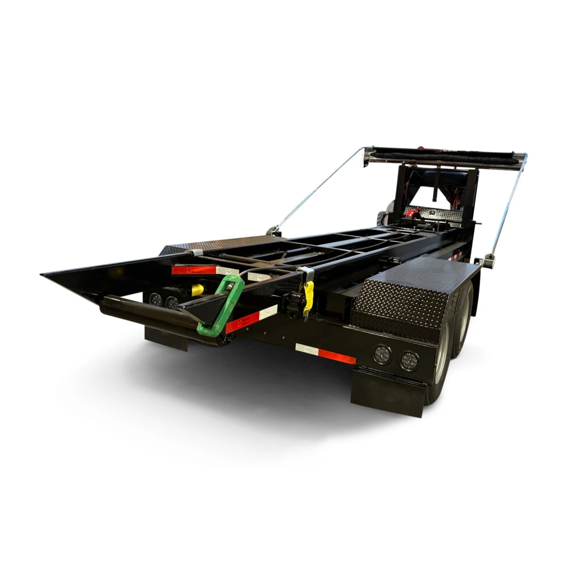 8'x16', 26K GVWR, Gooseneck Roll-Off Trailer with 36" Industrial Rails - Image 4