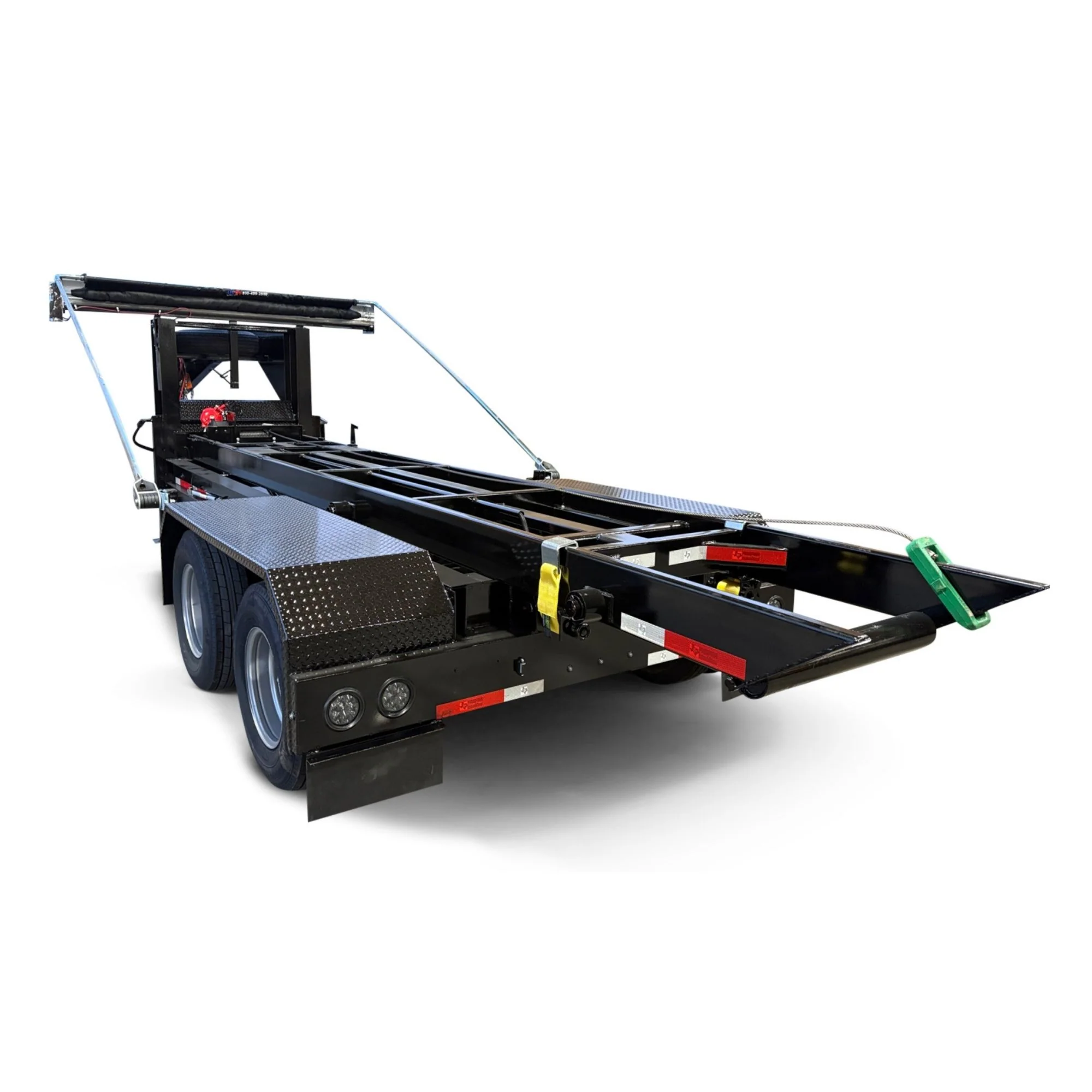 8'x16', 26K GVWR, Gooseneck Roll-Off Trailer with 36" Industrial Rails - Image 5
